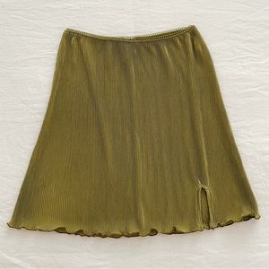 Plisse mini skirt